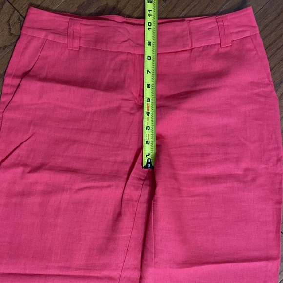 Cato pink /orange linen pants w/cuffs size 8P - Picture 14 of 15